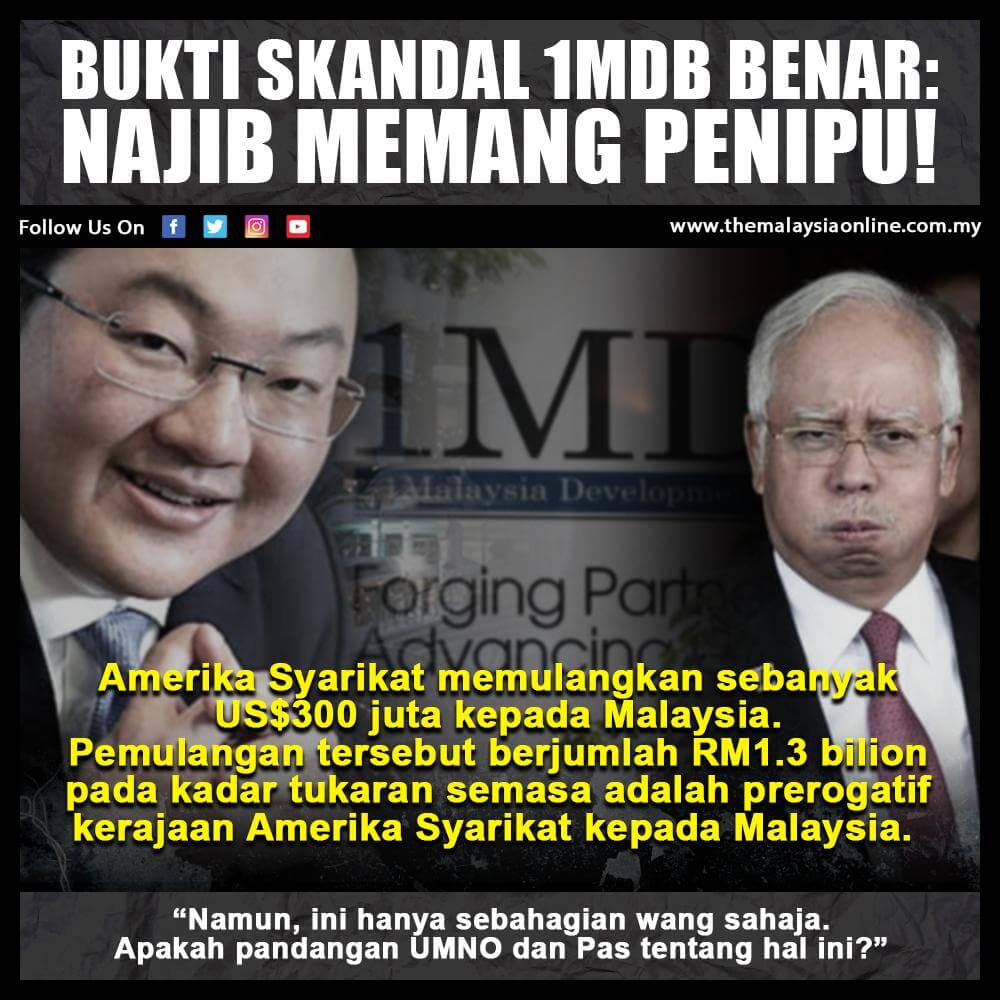 Pembohongan Najib Wang 1MDB