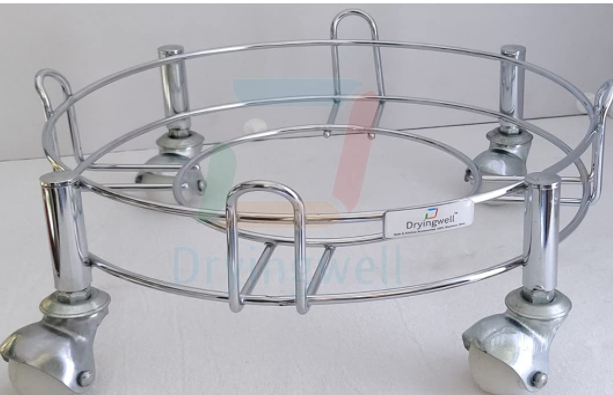 Dryingwell Premium Stainless Steel LPG Gas Cylinder Trolley