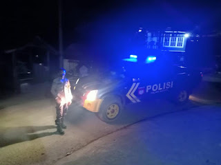 Antisipasi Gangguan Kamtibmas Malam Hari, Polsek Baraka Lakukan Patroli Blue Light