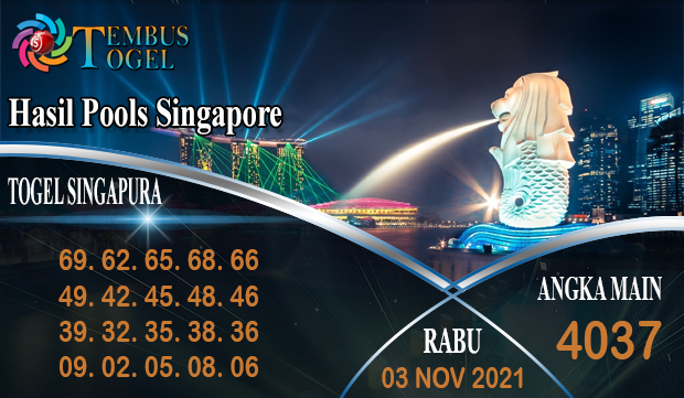 Hasil Pools Singapore Rabu, 3 November 2021