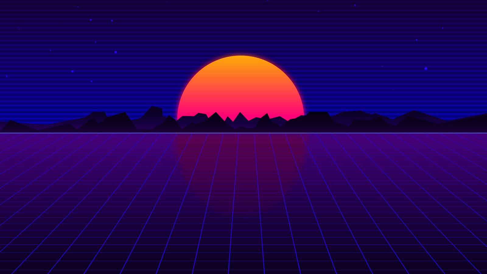 Retro Sunset [1920x1080]  Vaporwave wallpaper, Computer wallpaper