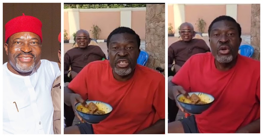 Stop forming when you arrive your village- Actor Kanayo O. Kanayo advises everyone as he drinks soup plate (Video)