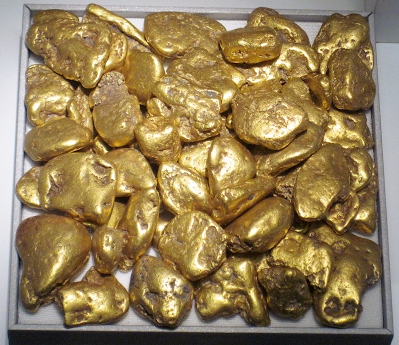 golden pebbles