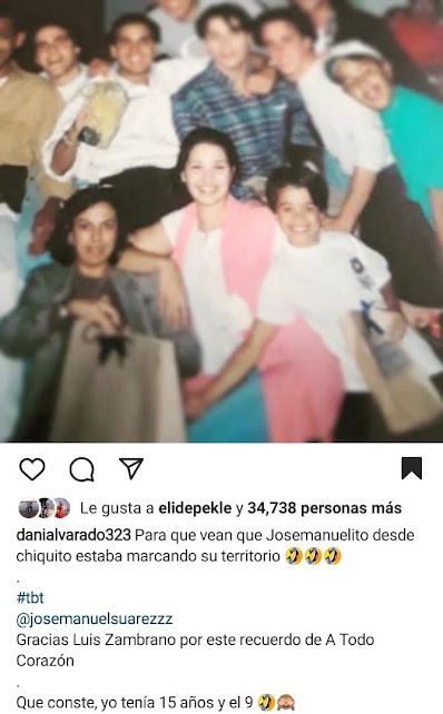 Danielita insiste en que ella y su marido son hetero al mostrar una foto de su infancia