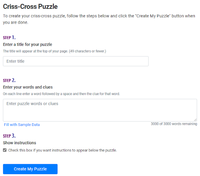 Laman Criss-Cross Puzzle