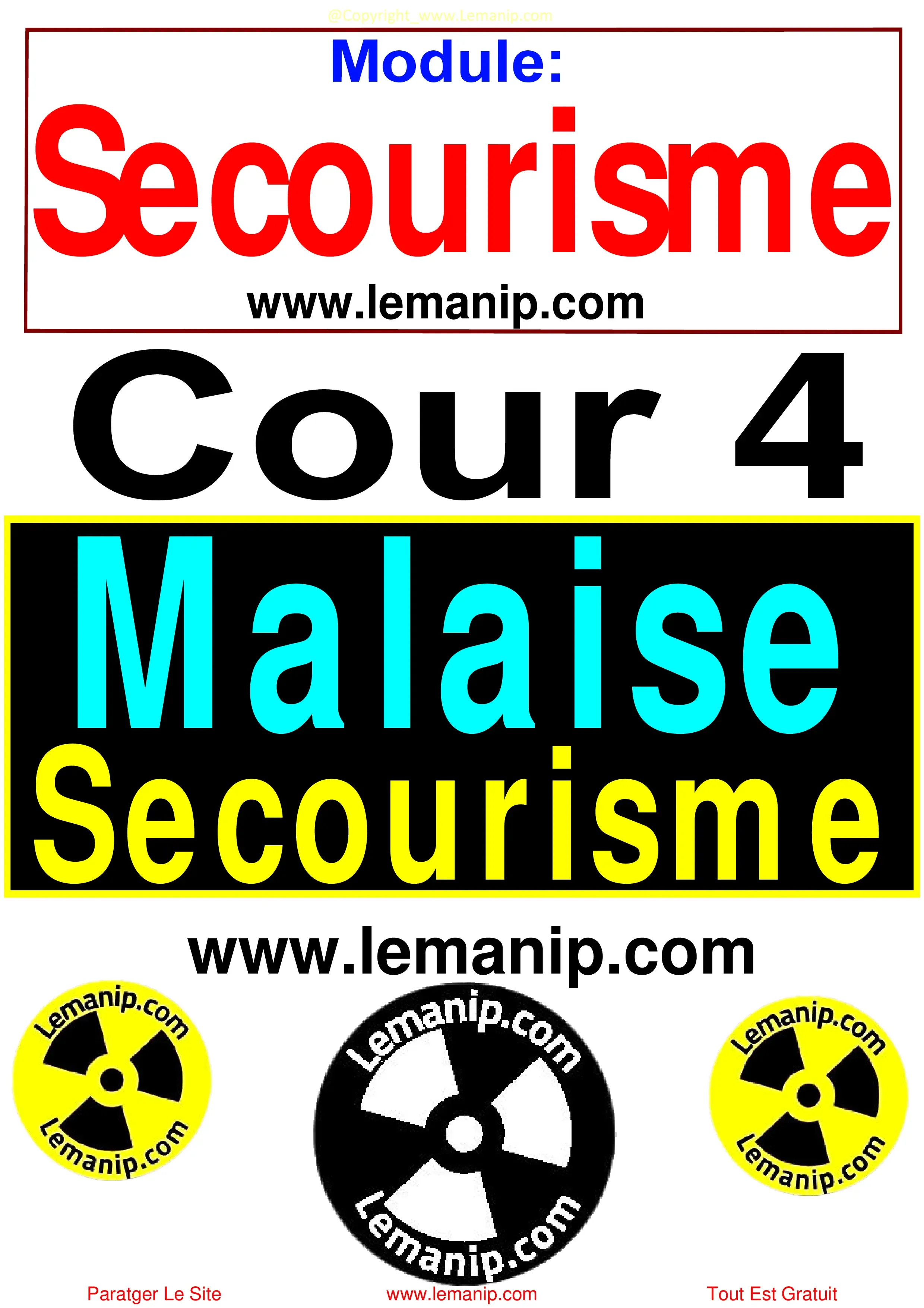 Cour 4 : Malaise Secourisme