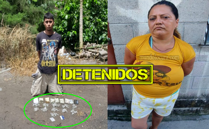El Salvador: FAES ubica a peligrosa pandillera de la MS13 con antecedentes y a un delincuente con 109 porciones de marihuana 640 dolares y una motocicleta