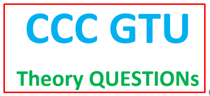 Computer Question In Gujarati CCC GTU 1000 Question