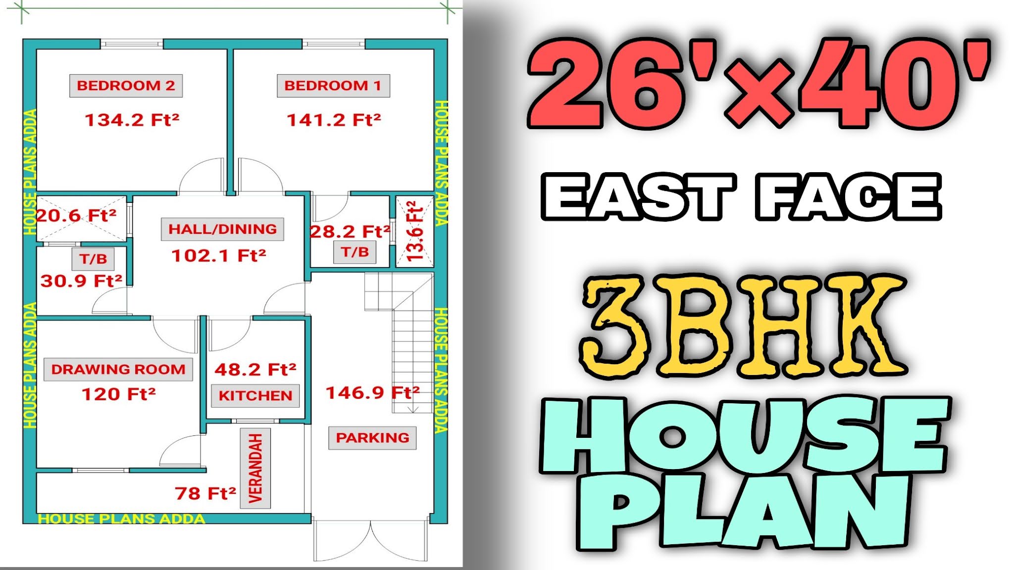 26×40 house plan