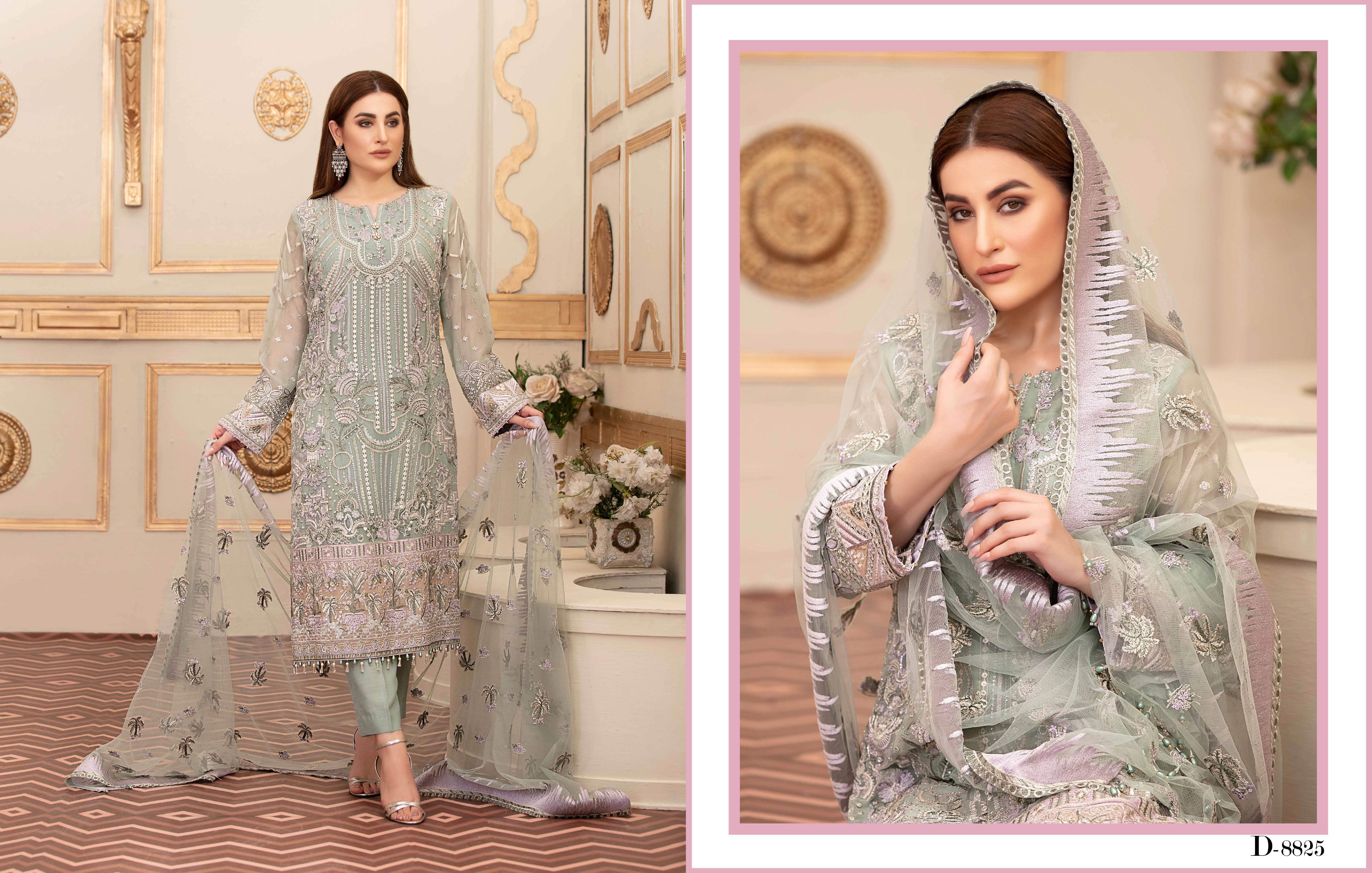 SAFEERA SEMI-STITCHED LUXURY CHIFFON COLLECTION