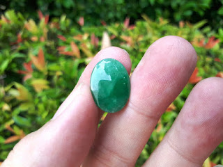 Natural Batu Permata Giok Jadeite Jade Type A JDT029 Origin Burma Hijau Istimewa