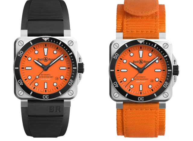 Examen de la réplique de la montre Bell & Ross BR 03-92 Diver Orange avec un prix bas