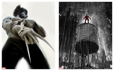 Wolverine & Daredevil Marvel Prints by Mark Chilcott x Bottleneck Gallery