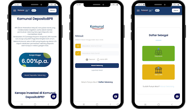 Cara membuka deposito secara online di komunal