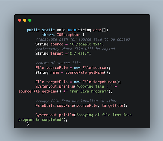 How to Copy a File in Java Program - Example Tutorial