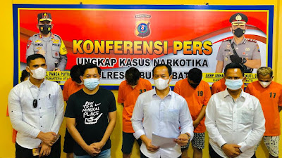 Satres Narkoba Polres Labuhanbatu Dalam Sepekan Amankan 6 Pengedar dan Sita Sabu 100,80 Gram.