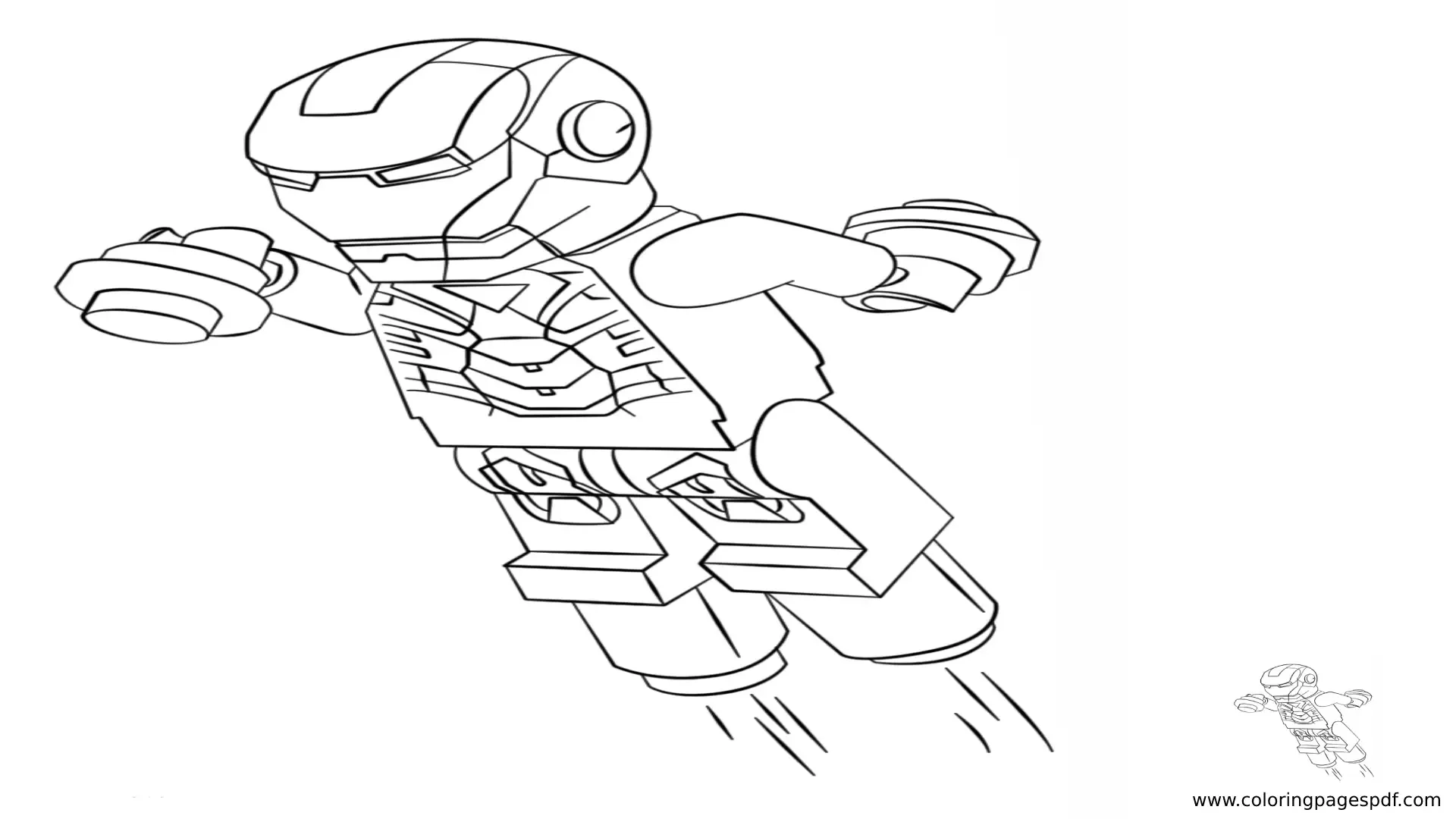 Coloring Pages Of Lego Iron Man