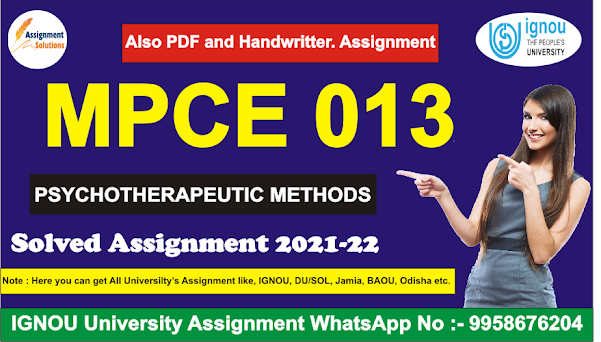 bpce-013 solved assignment; time-limited dynamic psychotherapy