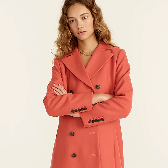 J Crew double breasted womens topcoat