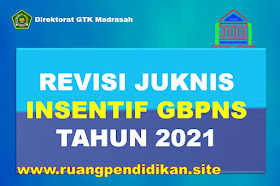 Unduh Revisi Juknis Tunjangan Insentif GBPNS Kemenag Tahun 2021