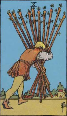 Ten of Wands reading, meaning