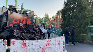 Zombie Coaster Pandemonium Fright Fest Six Flags New England