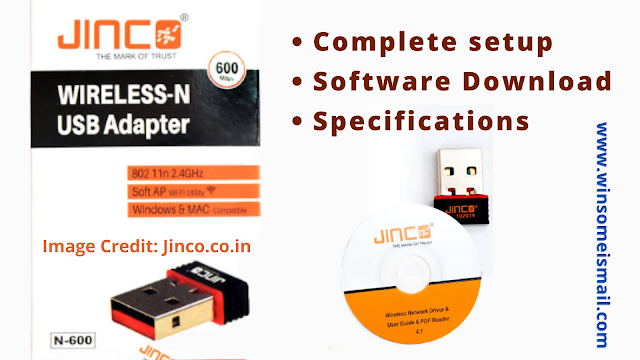 How to Connect Jinco WiFi USB connector (Dongle) complete setup | Download WiFi CD Software 
