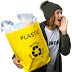 Social Worker with Plastic Recycle Bag Transparent Image HD