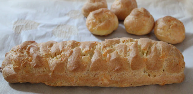 Baked Stuffed Gougere Strip