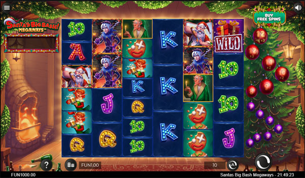 Main Gratis Slot Indonesia - Santa's Big Bash Megaways Iron Dog Studio