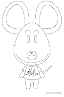 Samson - Animal Crossing coloring pages