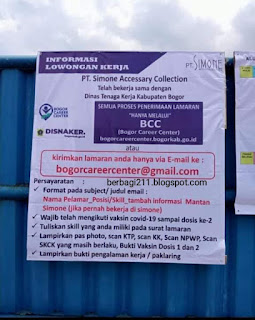 Lowongan Kerja PT Simone Accessary Collection