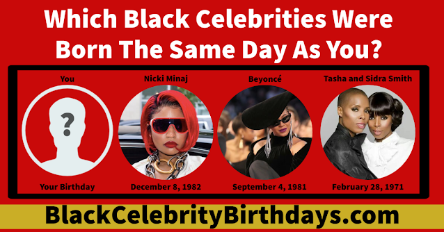 Who is your Black Celebrity birthday twin?