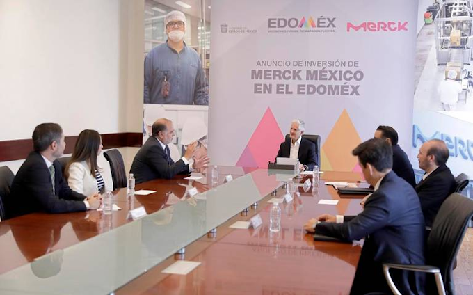 Merck invertirá más de 20 millones de euros en el Edoméx: Del Mazo