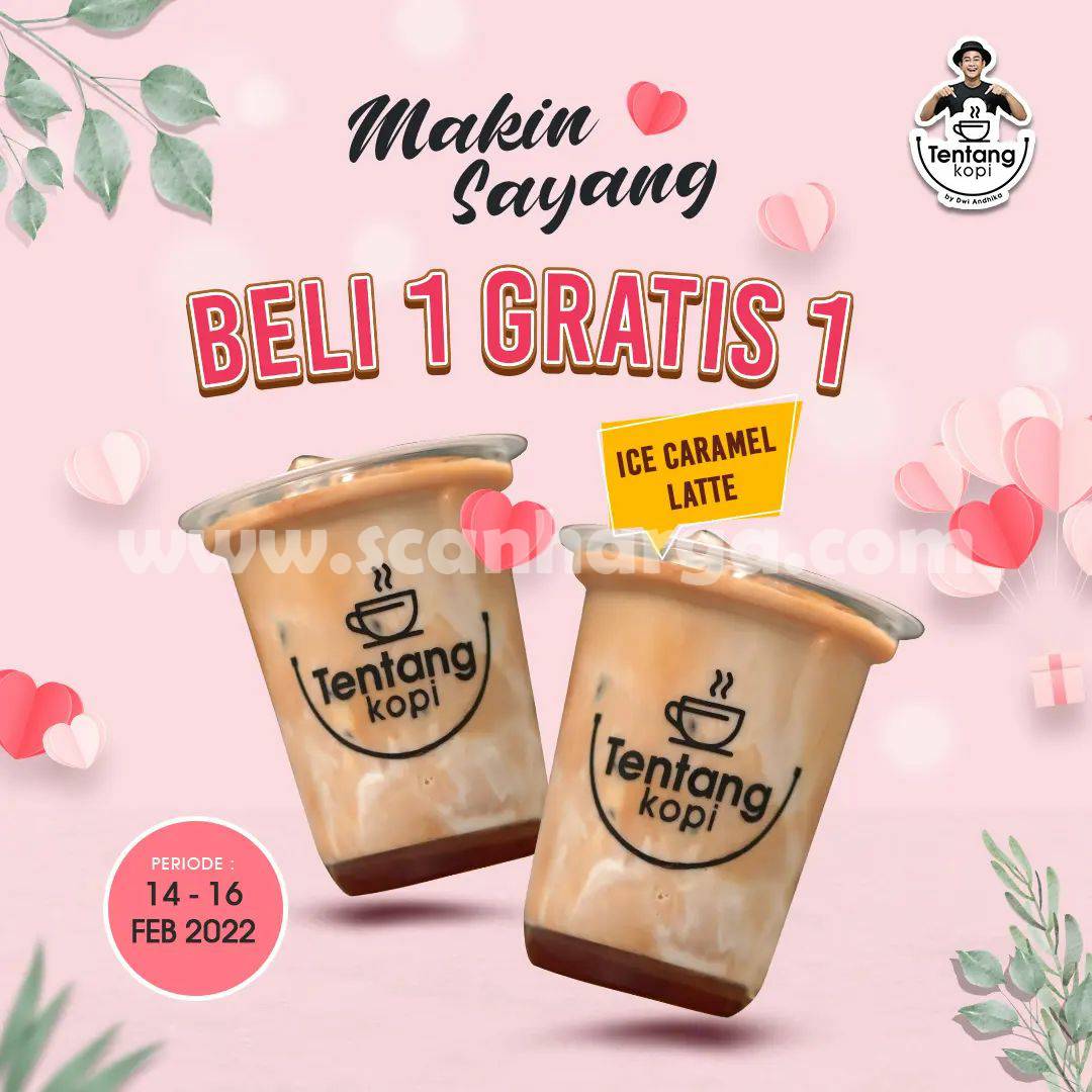 Promo Tentang Kopi Spesial Valentine - Beli 1 Gratis 1