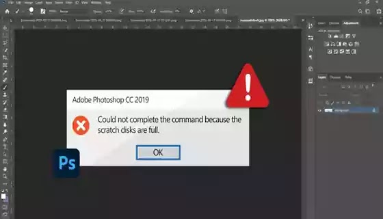 دليل حل خطأ Scratch Disk Are Full في فوتوشوب بشكل دائم