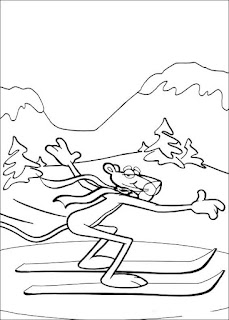 coloring pages to print - The Pink Panther