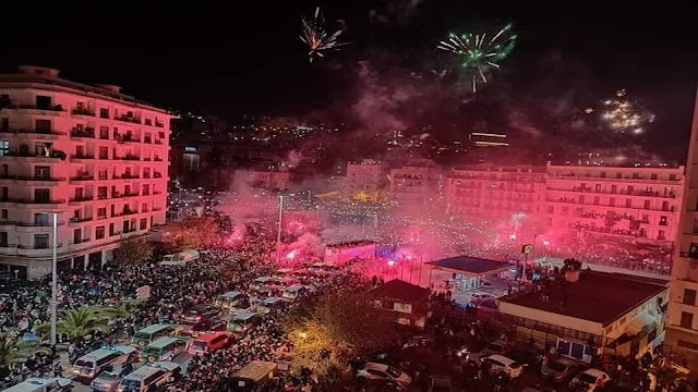 أجمل صور الاستقبال الاسطوري لأبطال العرب المنتخب الجزائري للمحليين