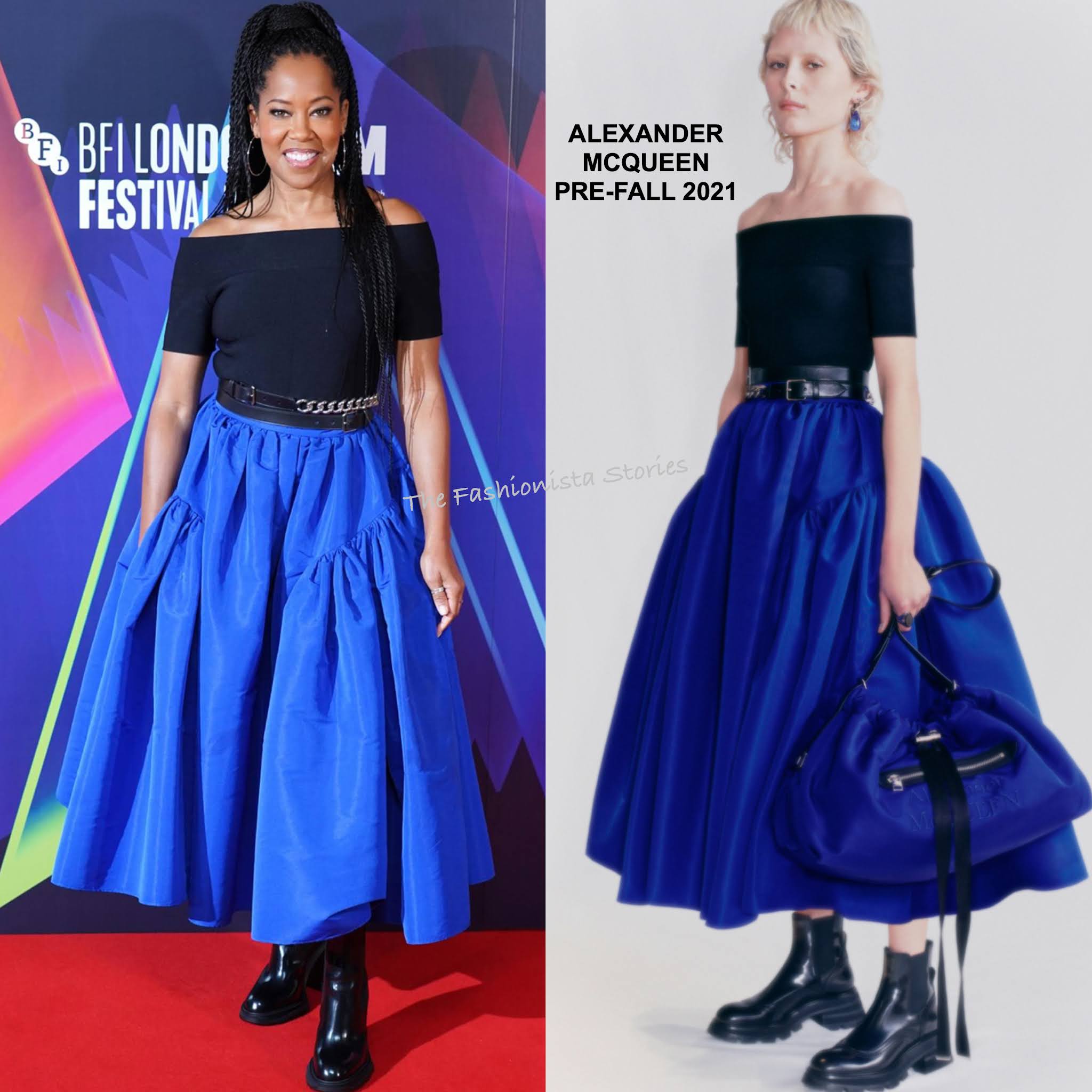 Regina King Wore Louis Vuitton & Alexander McQueen To 'The Harder They  Fall' London Film Festival Premiere & Photocall