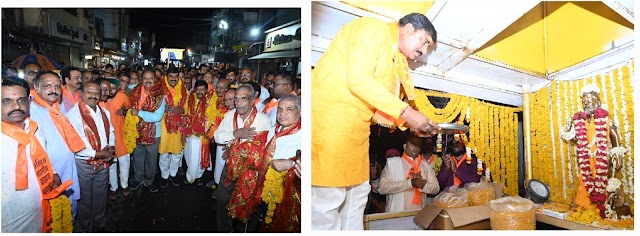 भगवान परशुराम की शौर्य यात्रा में उमड़ा जनसैलाब, गूंजे जयकारे अखिल भारतीय ब्राह्मण महासंघ देवास ने किया आयोजन