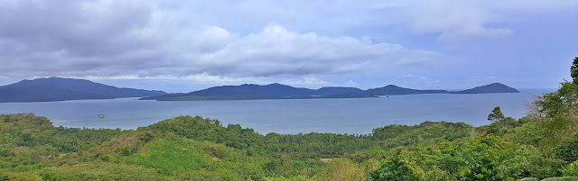 panoramic view of Ulugan Bay from the Buenavista Viewdeck