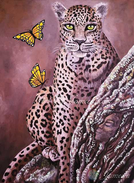 Painting of a Leopard by Jameela