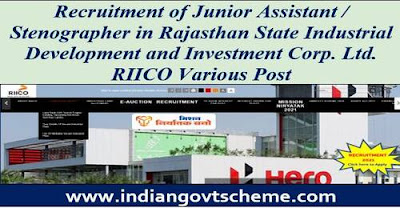 Recruitment of Junior Assistant