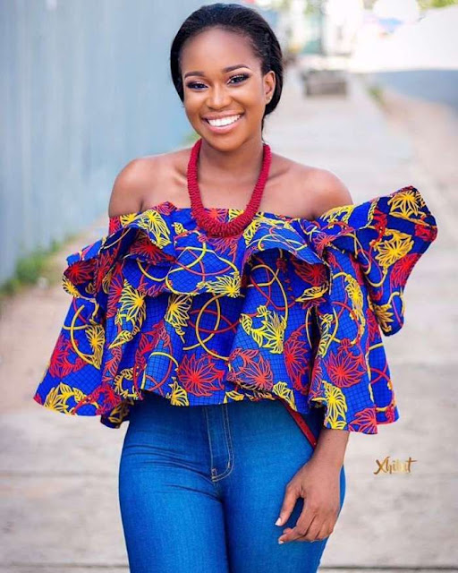 Ankara Top Styles for Jean Trousers