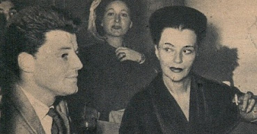 Gérard Philipe et sa mère en 1949