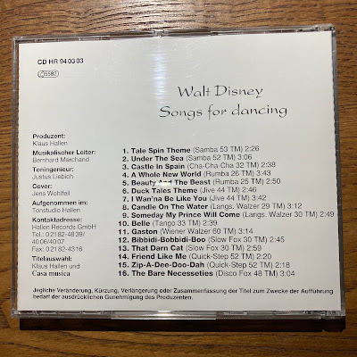 【ディズニーのCD】ダンス「Walt Disney Songs for dancing / KLAUS HALLEN」を買ってみた！