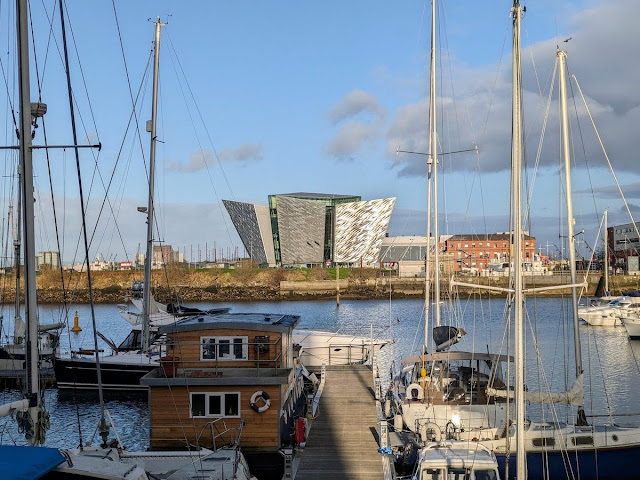 Belfast Attractions: Titanic Museum Belfast viewed from the Maritime Mile