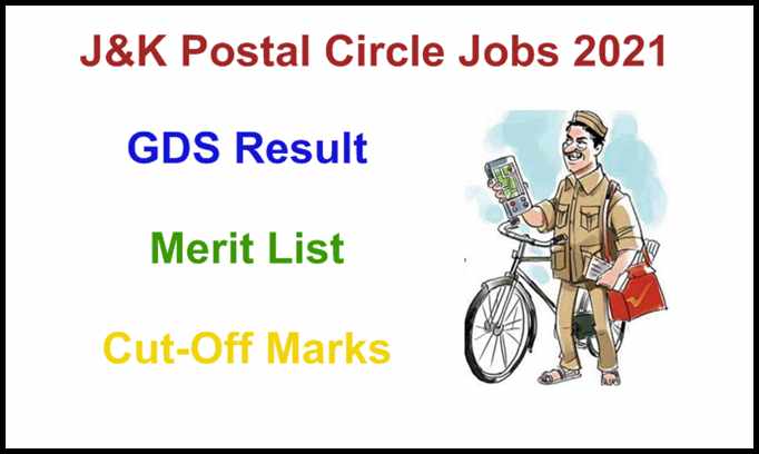 J&K Postal Circle GDS Result 2021