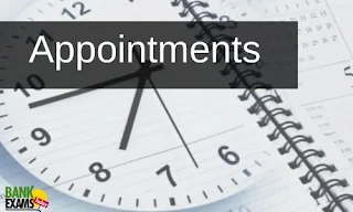 Appointments on 25th October 2021