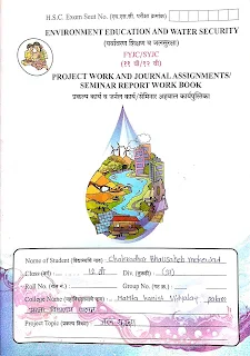 Environment education and water security - पर्यावरण शिक्षण  व जलसुरक्षा  Project 11th and 12th Class Project Download in PDF